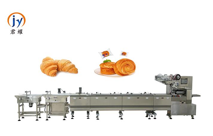 Automatic feeding bread cake cookie pillow packing machine