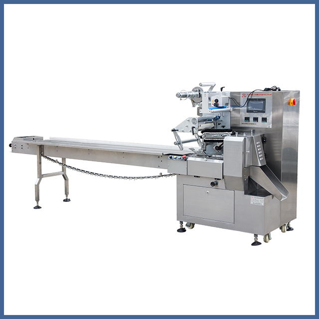 Automatic feeding plate pillow packing machine